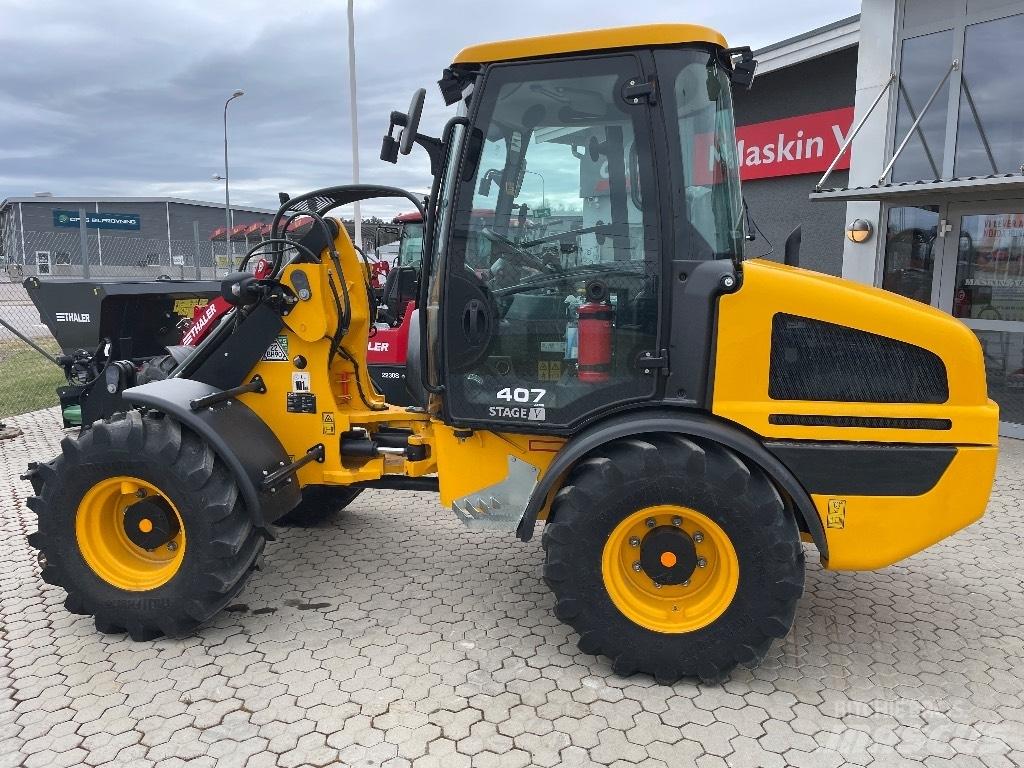 JCB 407 Gumikerekes homlokrakodók