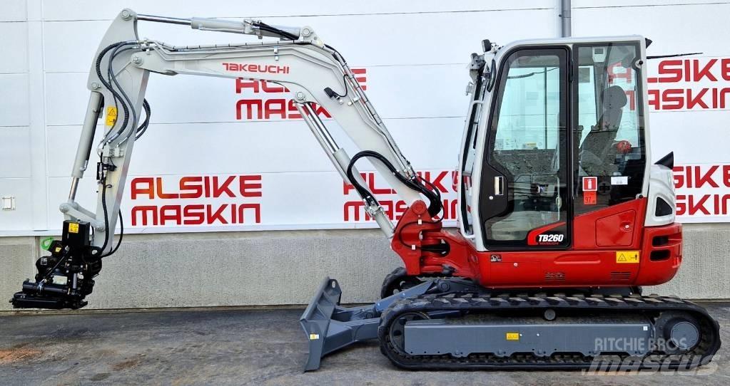 Takeuchi TB 260 Mini kotrók < 7t