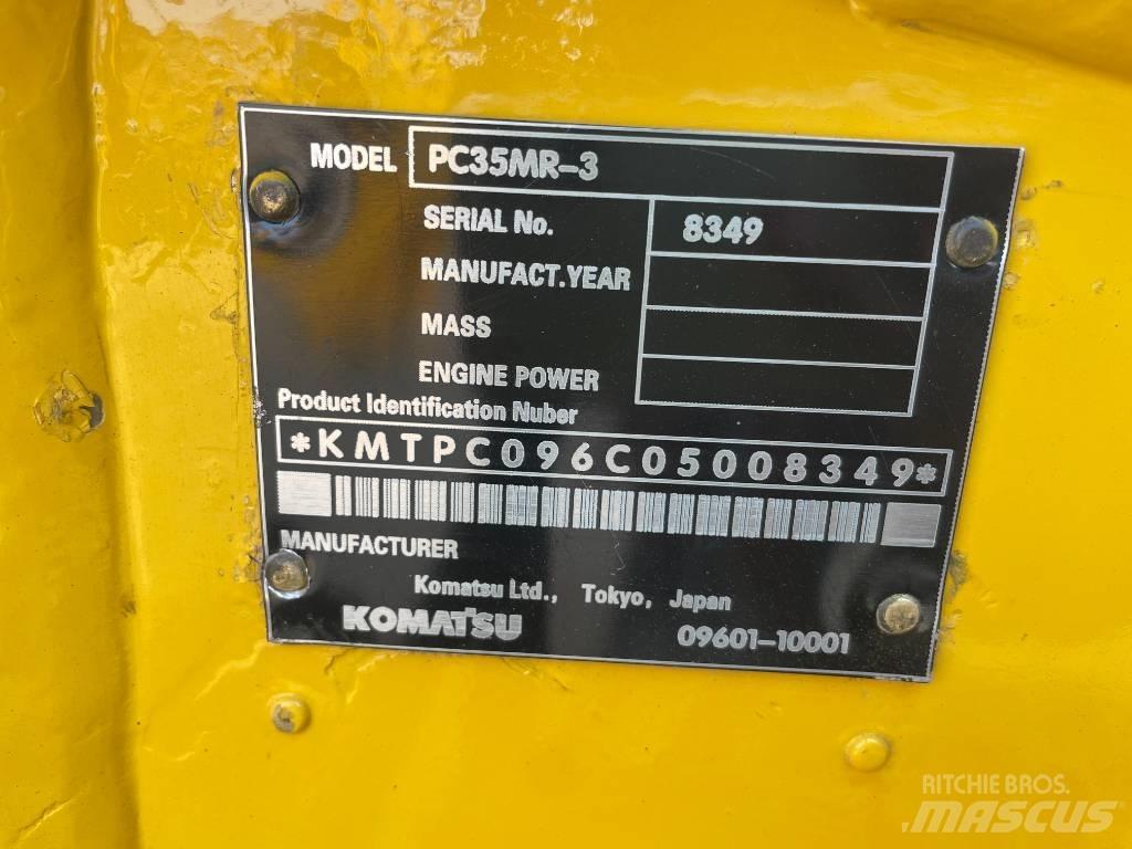 Komatsu PC 35 Mini kotrók < 7t