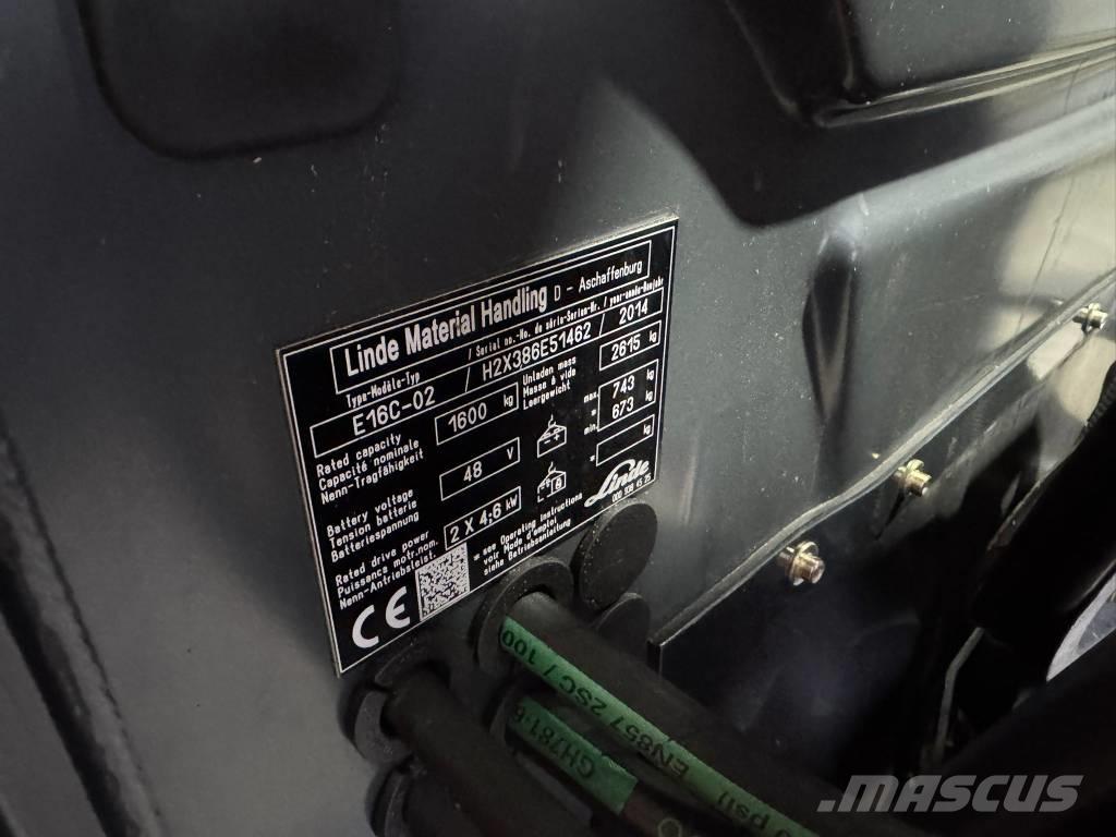 Linde E 16 C-02 Elektromos targoncák