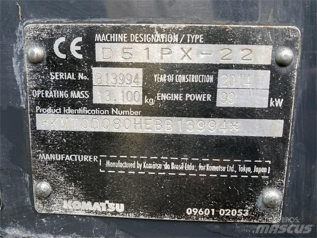 Komatsu DX 51 PX 22 lánctalpas dózerek