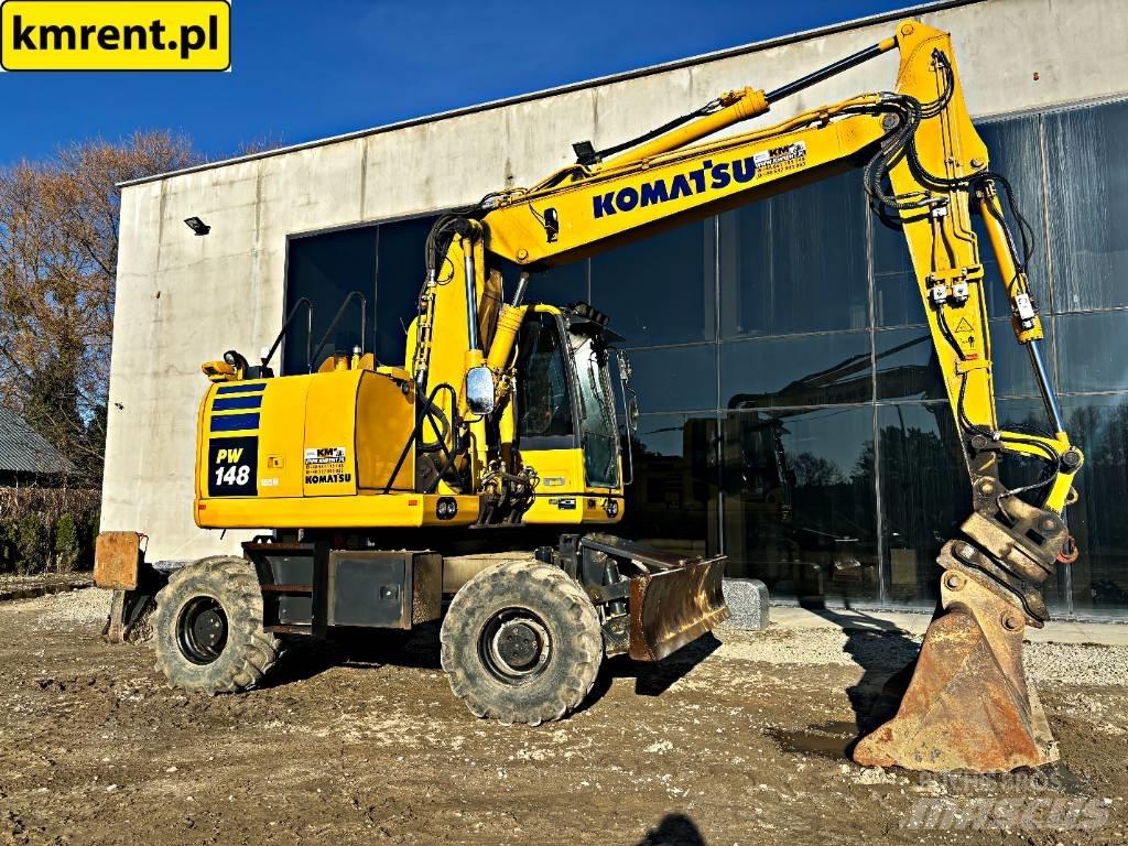 Komatsu PW 148 Gumikerekes kotrók