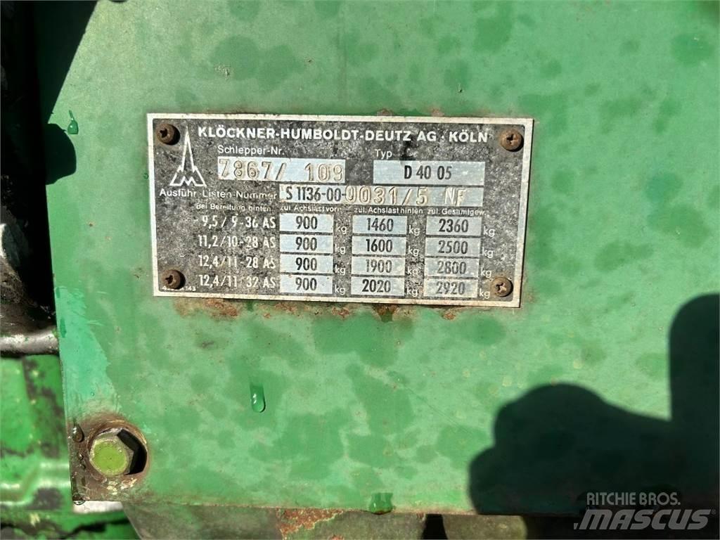 Deutz D 4005 Traktorok