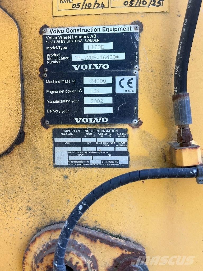 Volvo L 120 E Gumikerekes homlokrakodók