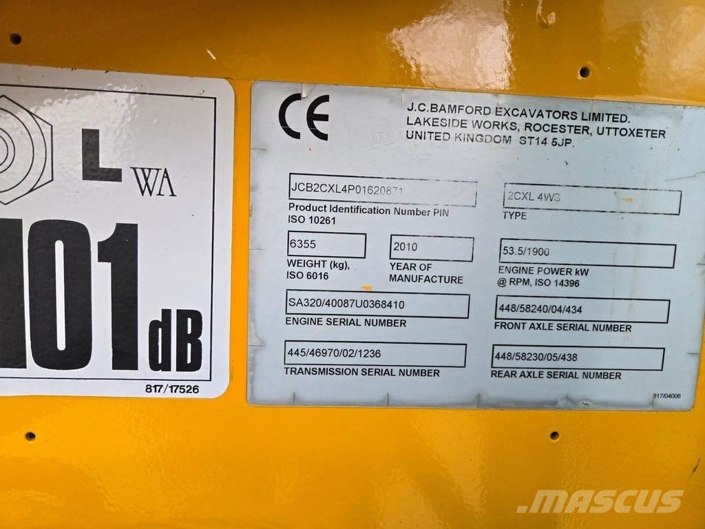 JCB 2CX Gumikerekes homlokrakodók