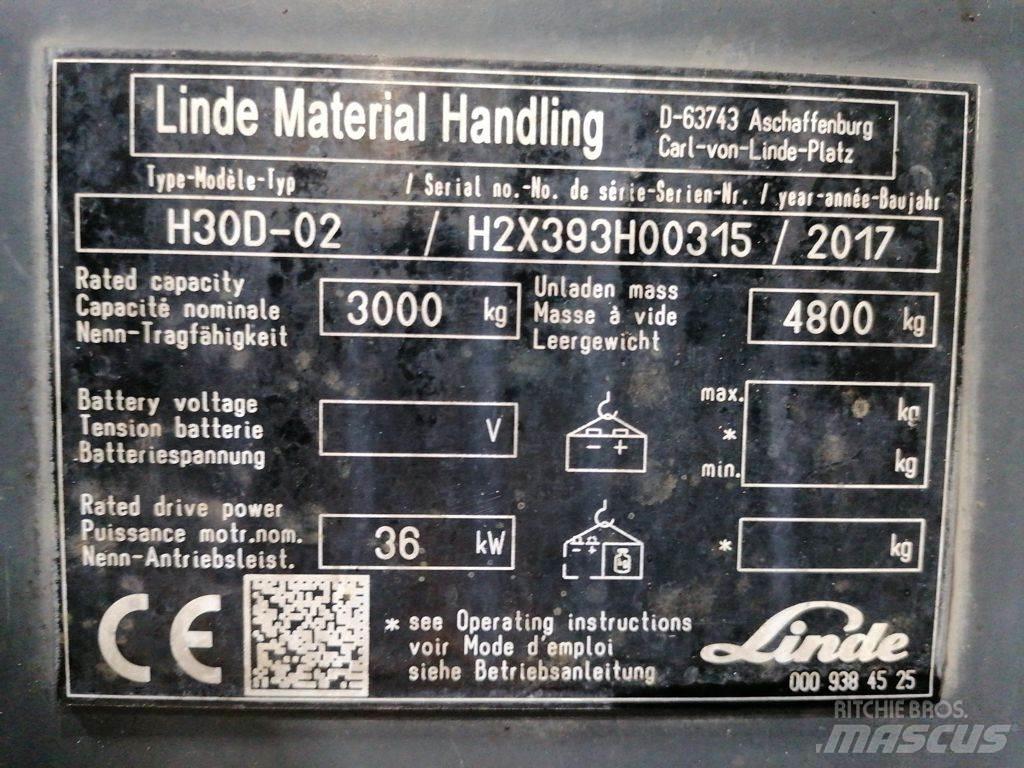 Linde H30D-02 Dízel targoncák