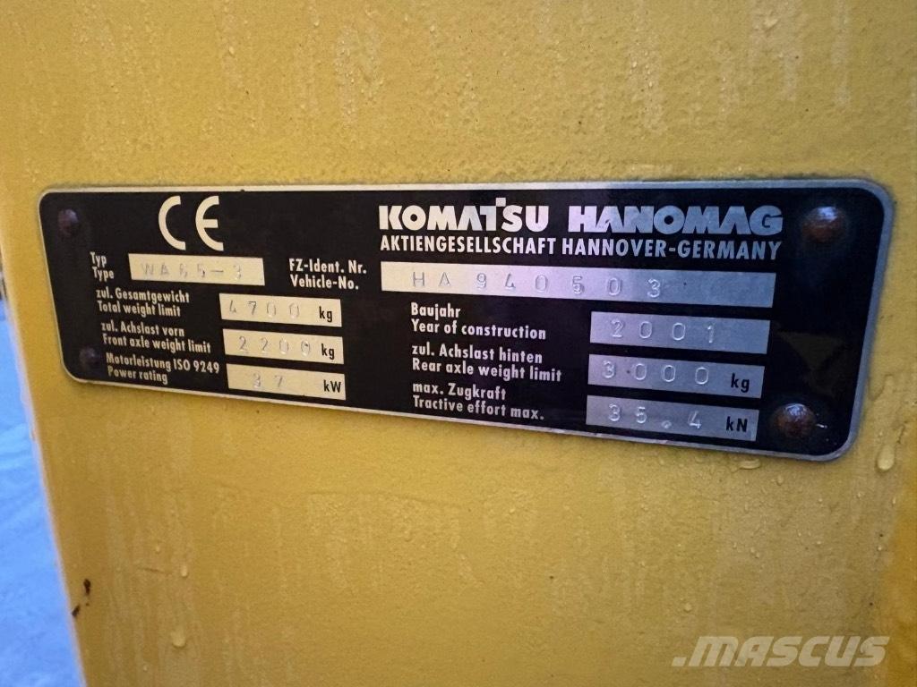 Komatsu WA 65-3 Gumikerekes homlokrakodók
