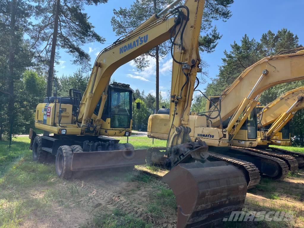 Komatsu PW 160-7 Gumikerekes kotrók