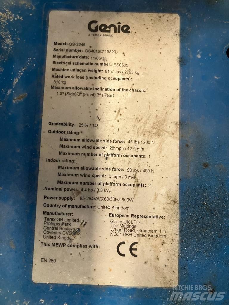 Genie GS 3246 Ollós emelők