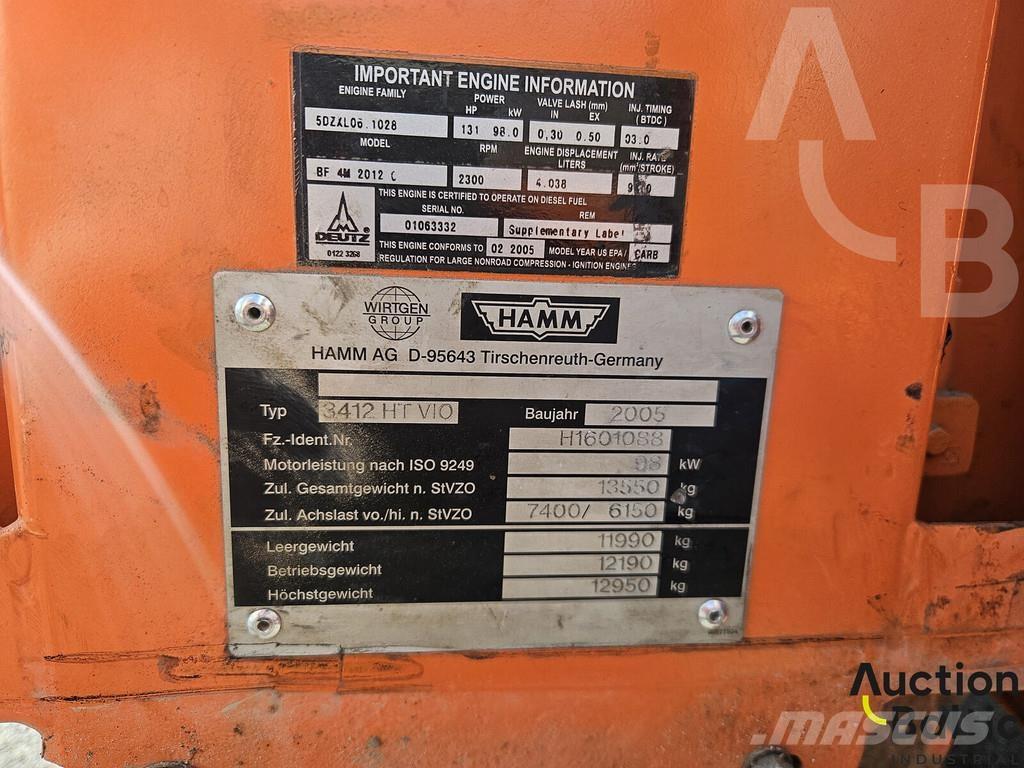 Hamm 3412 HT Vio Egyéb hengerek