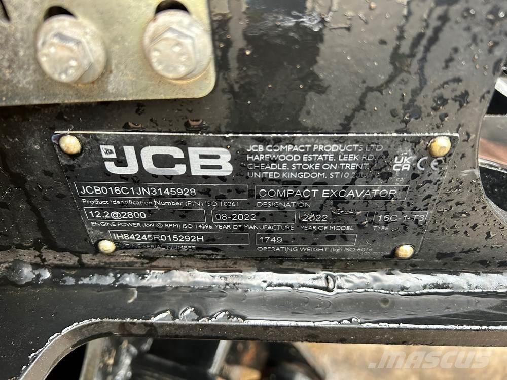 JCB 16C-1 Mini kotrók < 7t