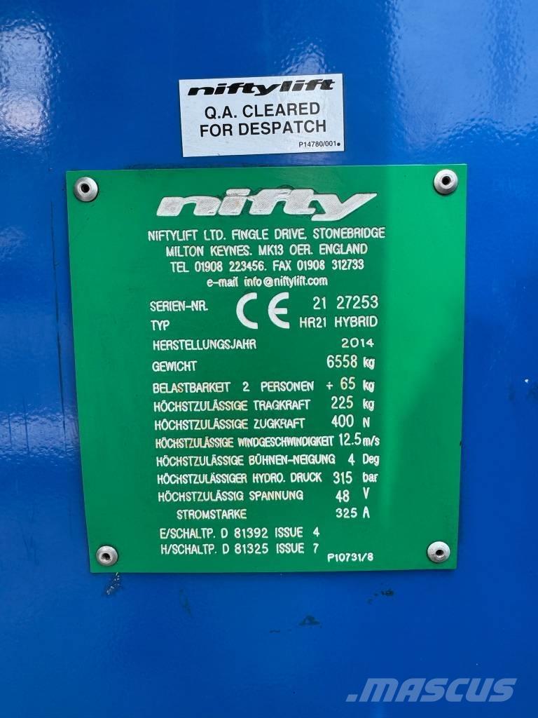 Niftylift HR 21 D E Karos emelők