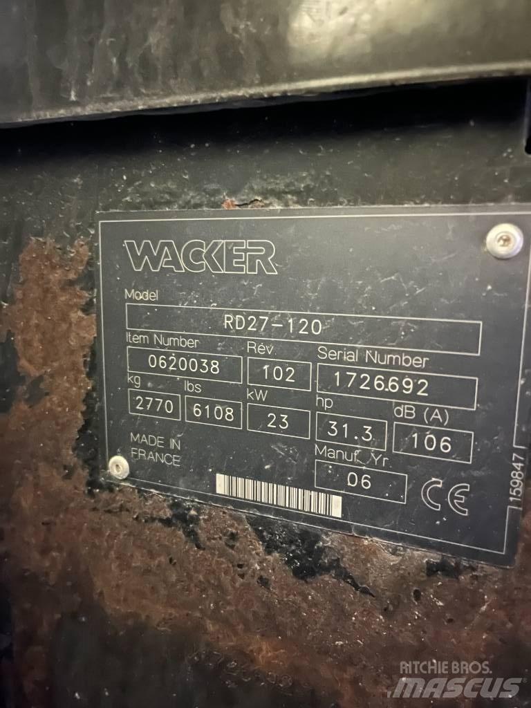 Wacker RD27 Talajtömörítő gépek