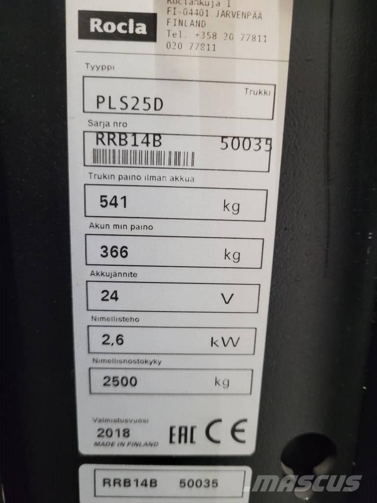 Rocla PLS25D Komissiózó alacsony emelésű targonca