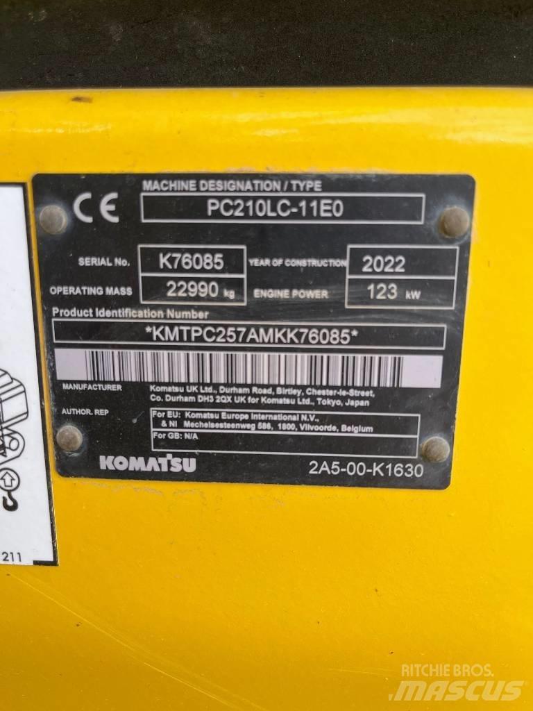 Komatsu PC210LC-11E0 Lánctalpas kotrók