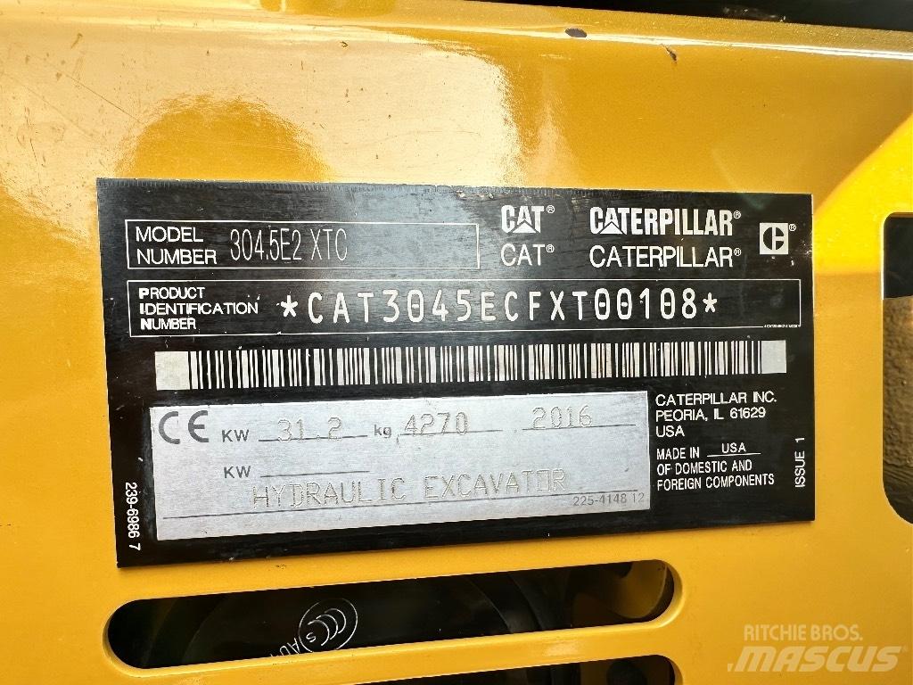 CAT 304.5 E2 XTC Mini kotrók < 7t