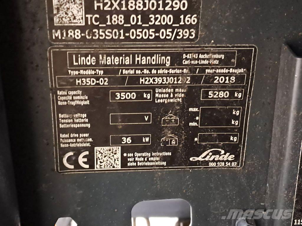 Linde H35D-02 Dízel targoncák