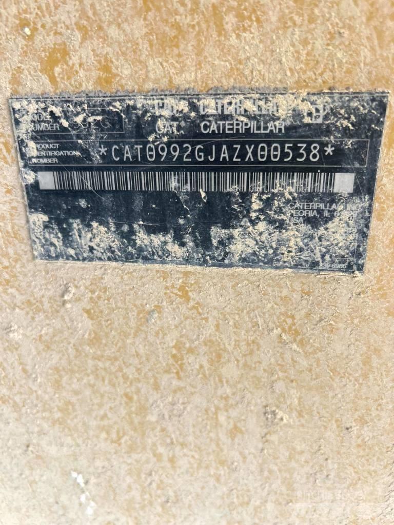 CAT 992 G Gumikerekes homlokrakodók