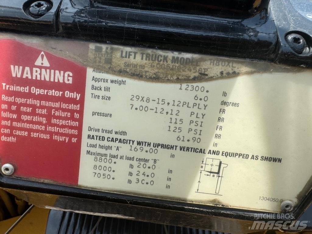 Hyster H 80 XL Targoncák-Egyéb
