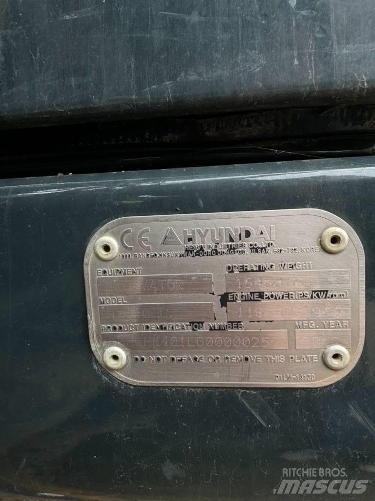 Hyundai HX 140L Lánctalpas kotrók