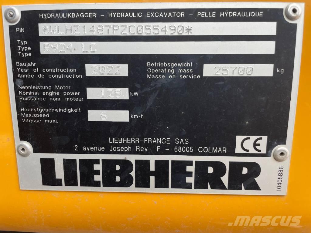 Liebherr R924 G8 Lánctalpas kotrók