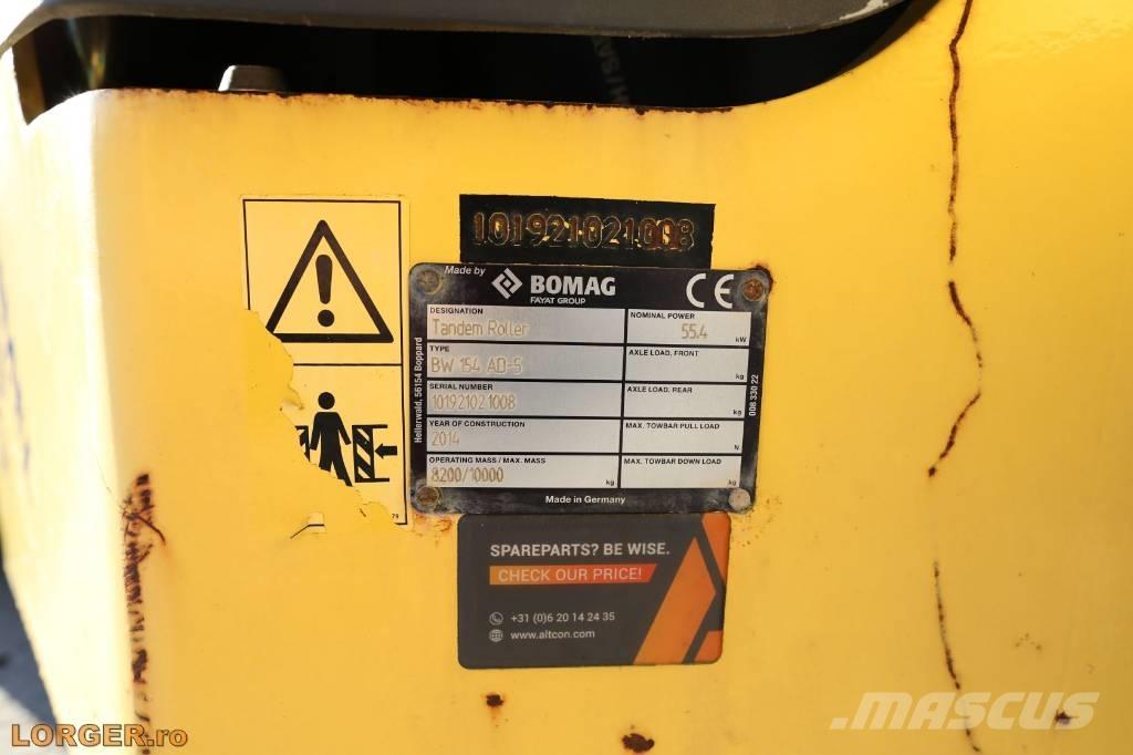 Bomag BW 154 AD-5 Ikerdobos hengerek