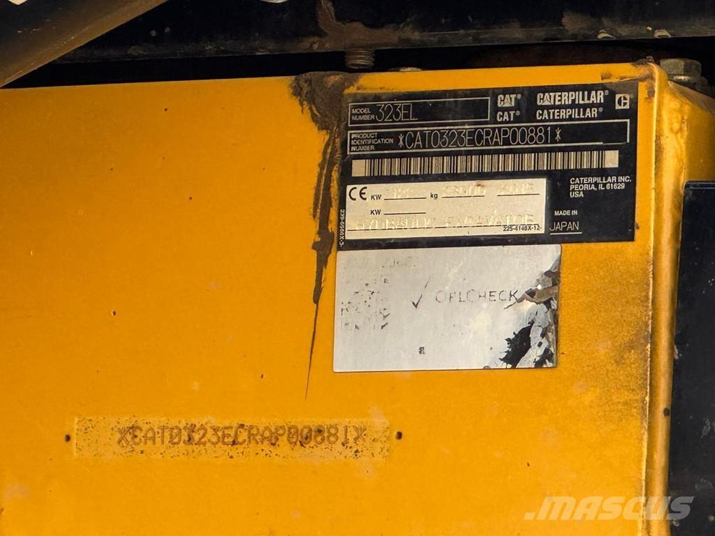 CAT 323EL Lánctalpas kotrók