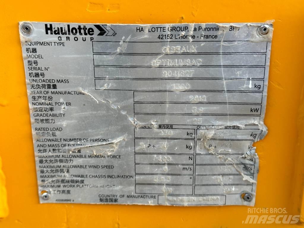 Haulotte OPTIMUM 8 Ollós emelők