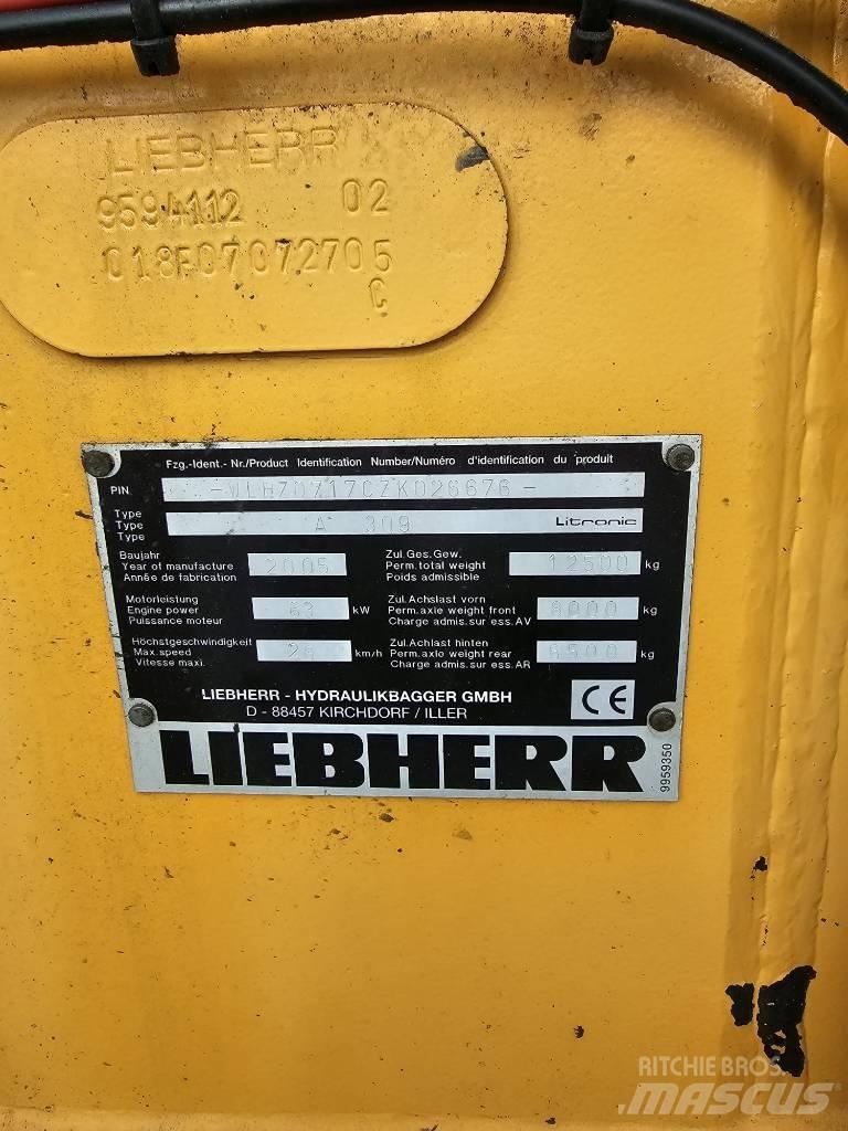 Liebherr A 309 Gumikerekes kotrók