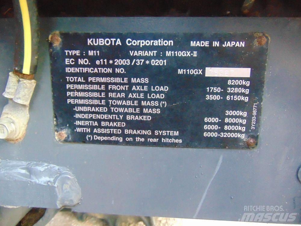 Kubota M 110 GX Traktorok