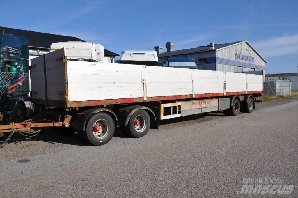 Briab SBLP4P-36-125 Platós / Ponyvás pótkocsik