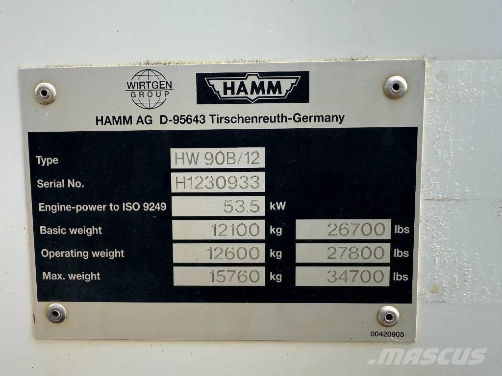 Hamm HW 90-12 Ikerdobos hengerek