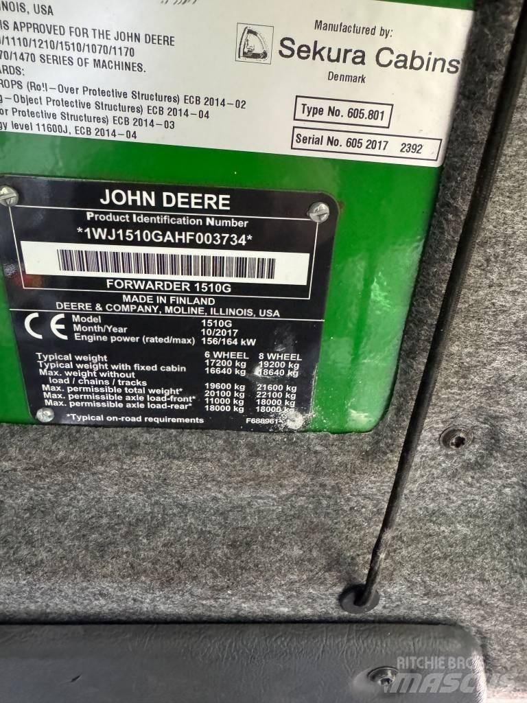 John Deere 1510G Kihordók