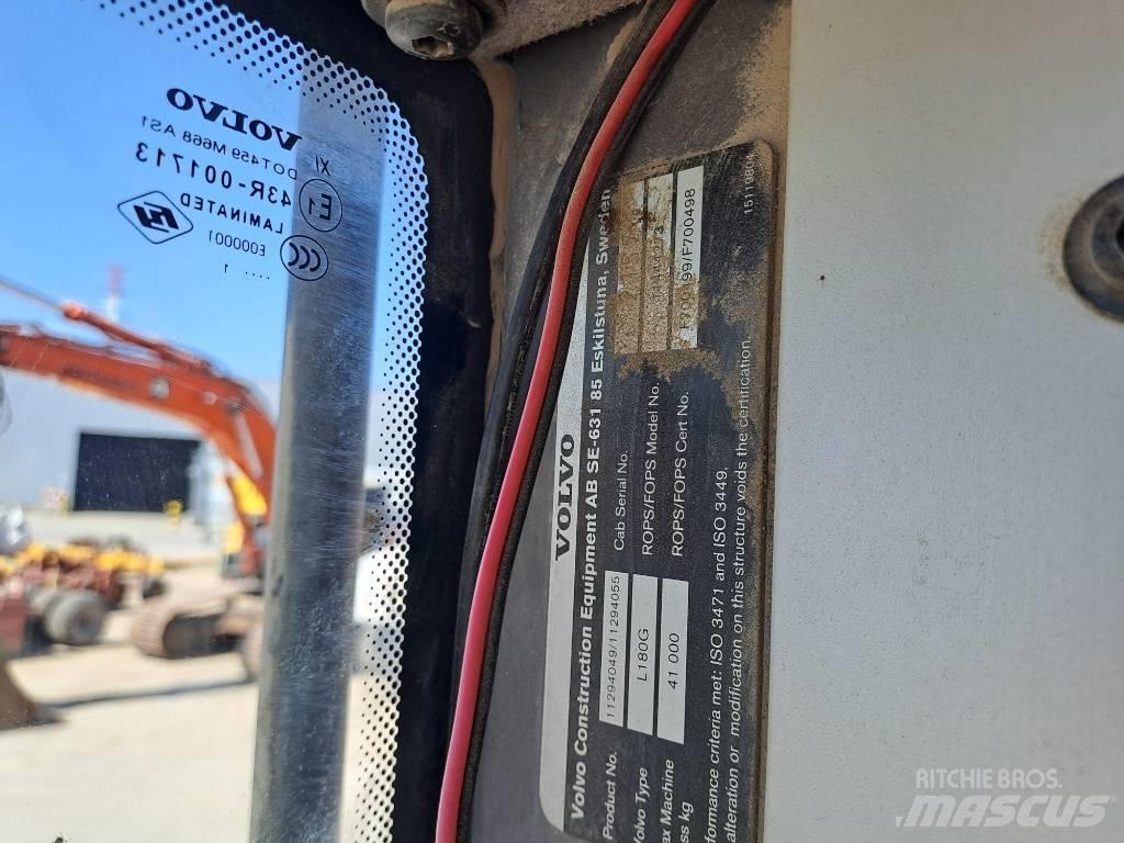 Volvo L180G Gumikerekes homlokrakodók
