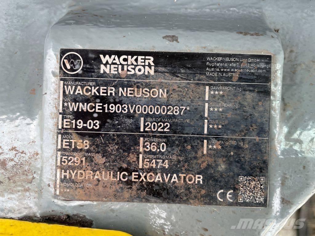 Wacker Neuson ET58 Lánctalpas kotrók