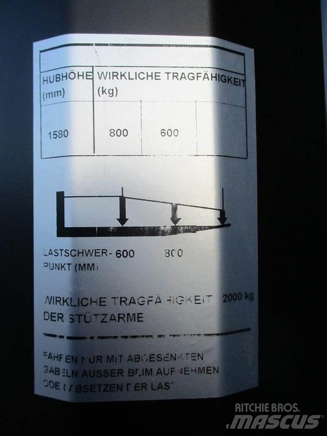 Toyota SWE 080L Gyalogkíséretű targonca