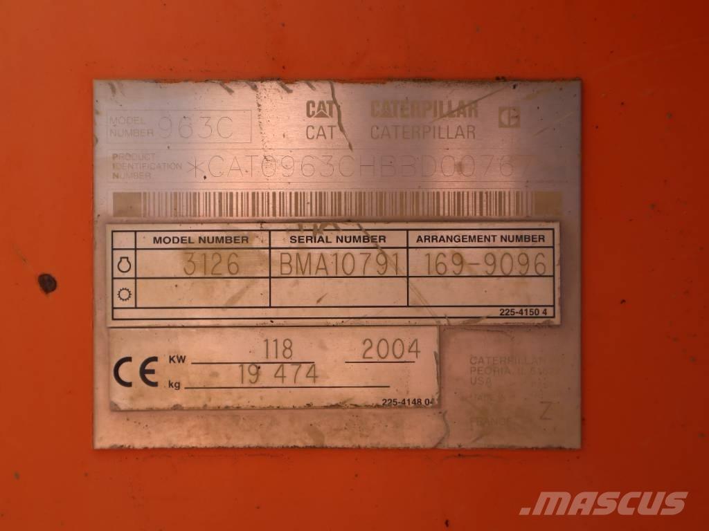 CAT 963 C Lánctalpas homlokrakodók