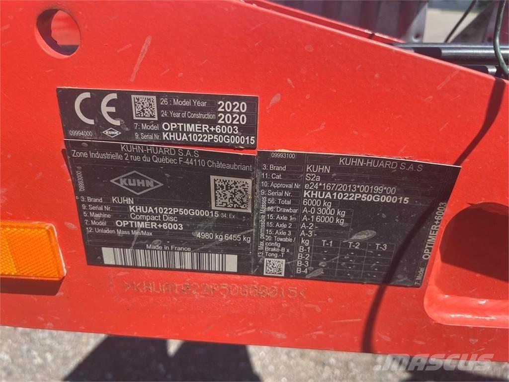 Kuhn Optimer + 6003 Egyéb mezőgazdasági gépek