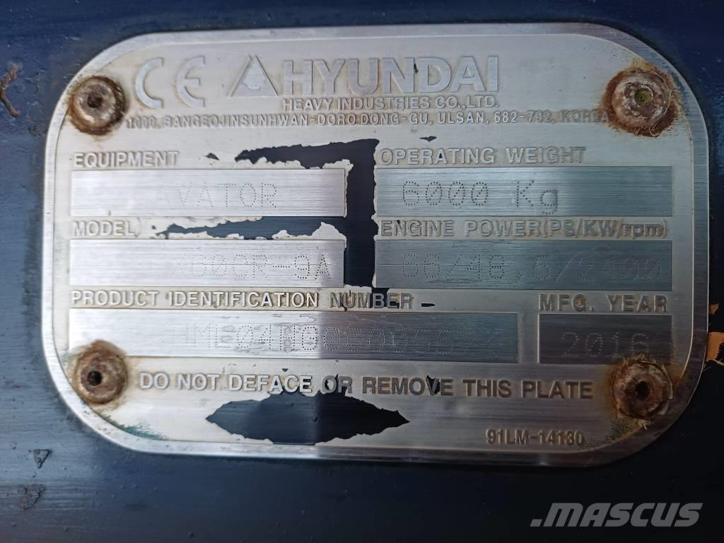 Hyundai 60cr-9a Mini kotrók < 7t