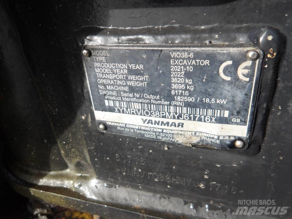 Yanmar Vio 38 Mini kotrók < 7t