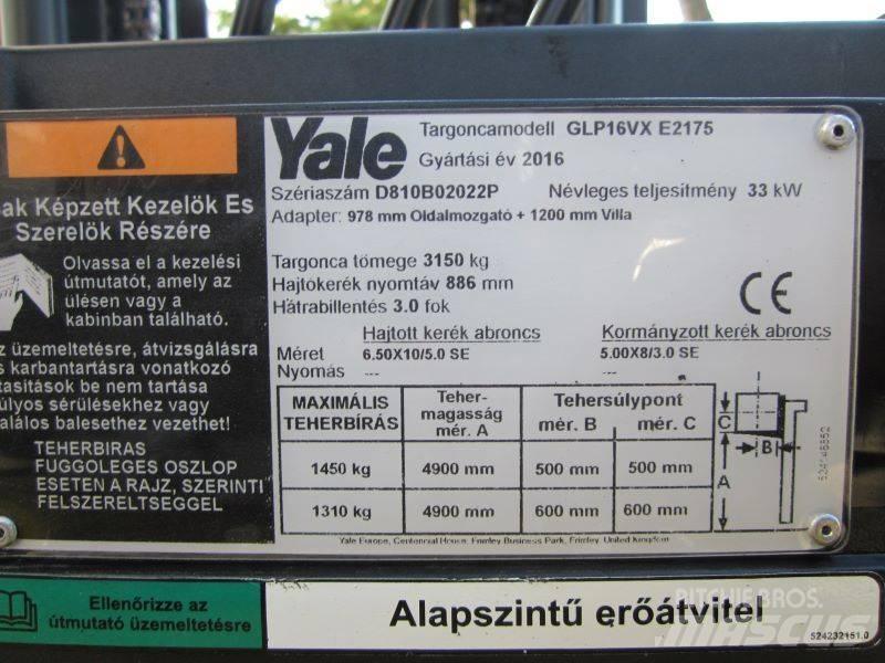 Yale GLP 16 VX Gázüzemű targoncák