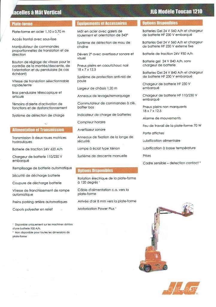 JLG Toucan 1210 Személyemelők