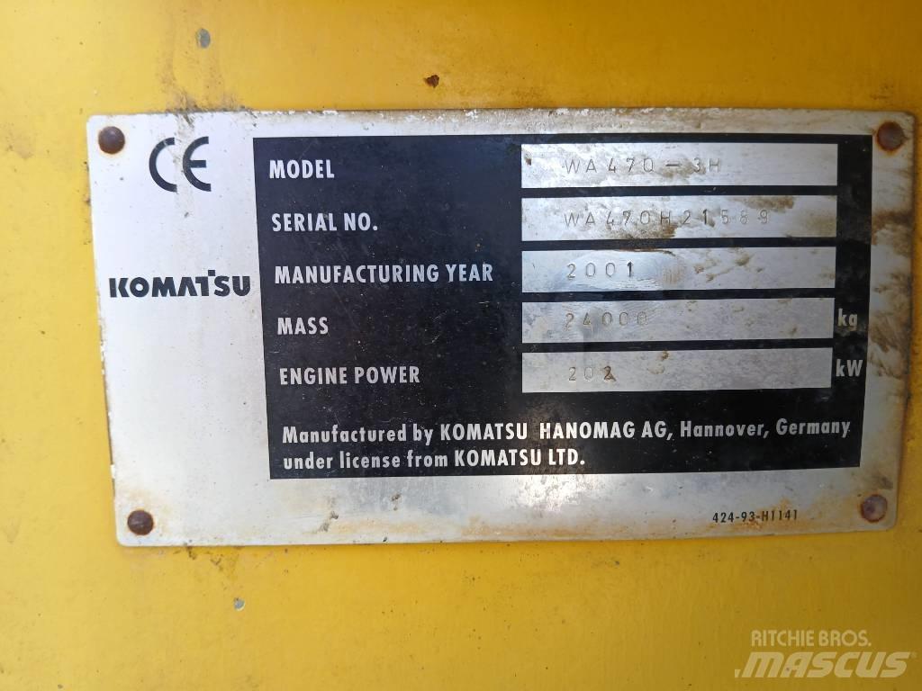 Komatsu WA 470-3H Gumikerekes homlokrakodók