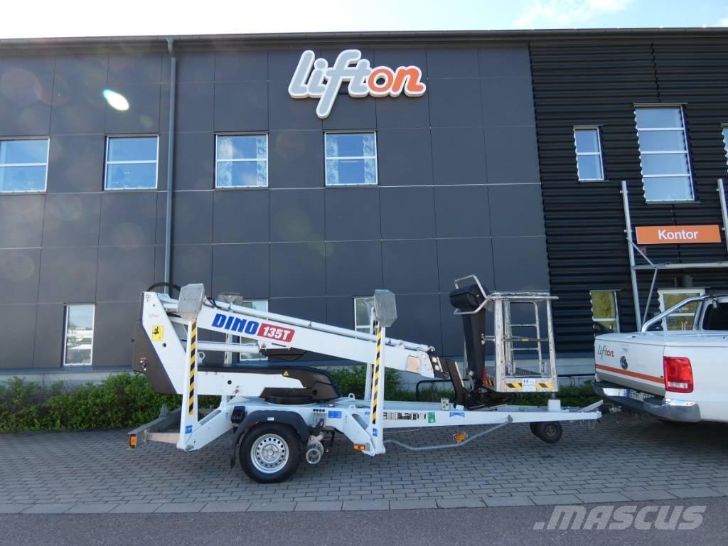Dino 135 T Skylift Pótkocsira szerelt emelők és állványok