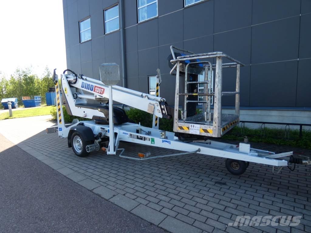 Dino 135 T Skylift Pótkocsira szerelt emelők és állványok