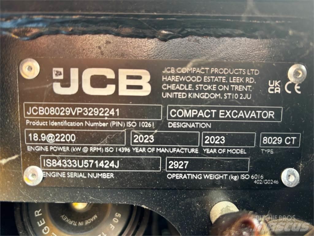 JCB 8029CTS Mini kotrók < 7t