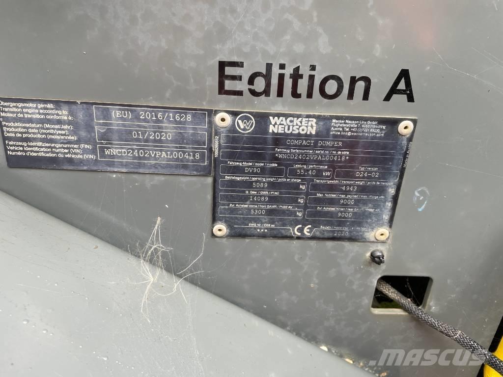 Wacker Neuson DV 90 Mezei dömperek