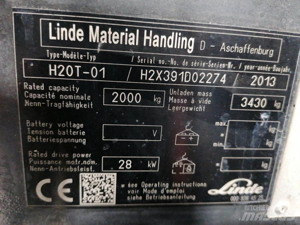 Linde H20T-02 Gázüzemű targoncák