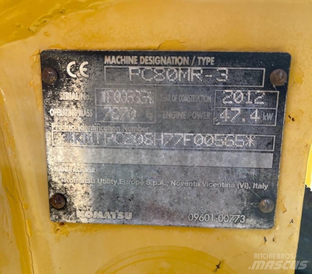 Komatsu PC 80 MR-3 Közepes (midi) kotrók 7 t - 12 t
