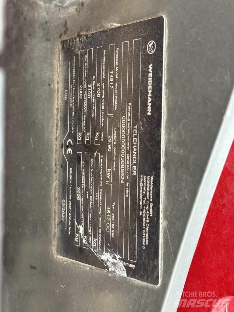 Weidemann T4512 Teleszkópos rakodók